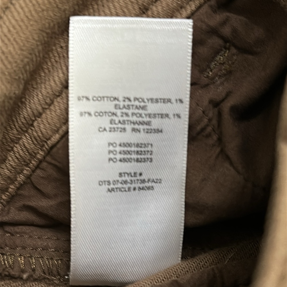 Wilfred Free Aritzia Meave Cargo Mid Rise Straight Ankle Pants Brown Size‎ 0 - Picture 14 of 14